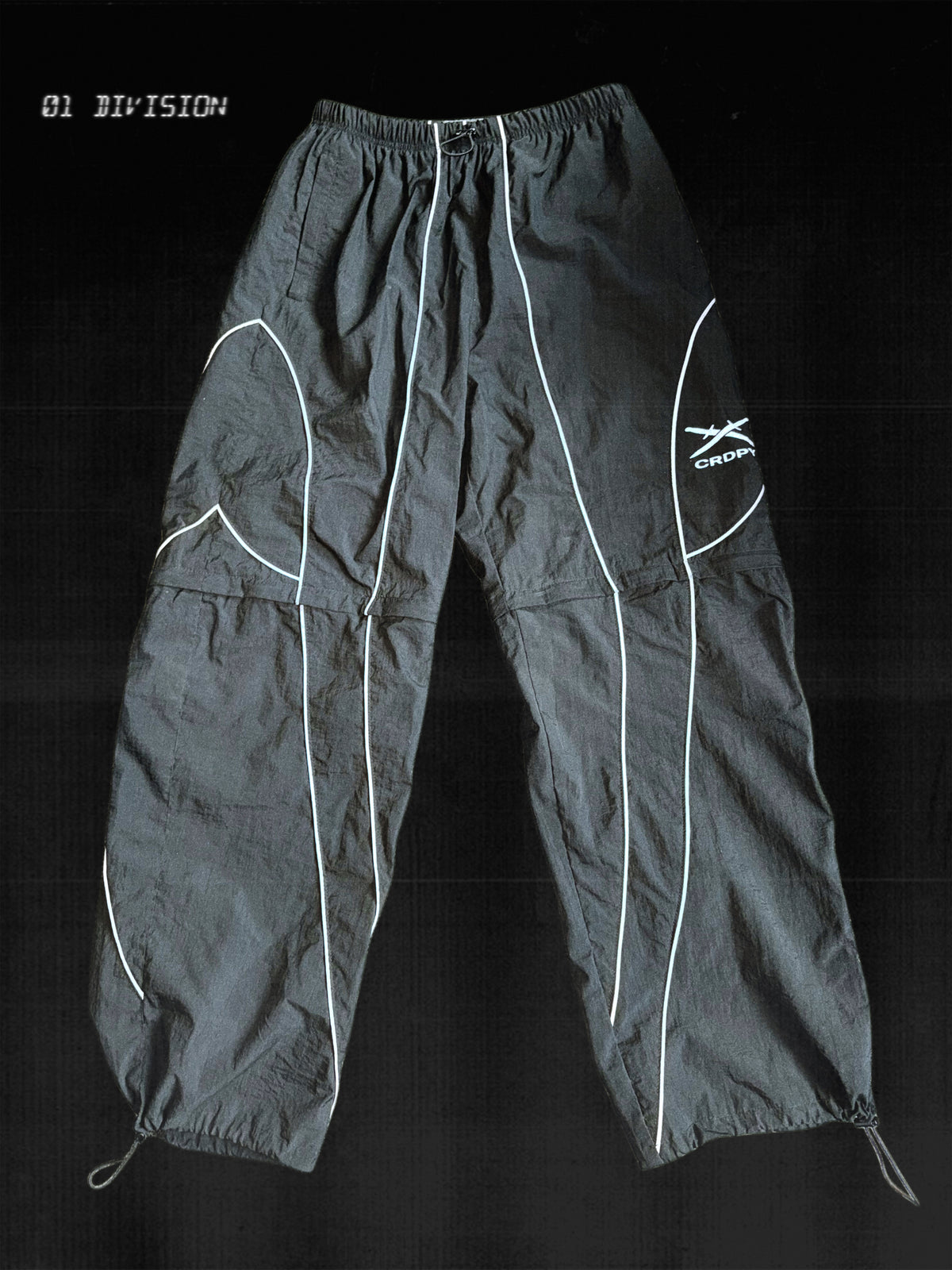 CRD PANTS ( BLACK ) NYLON