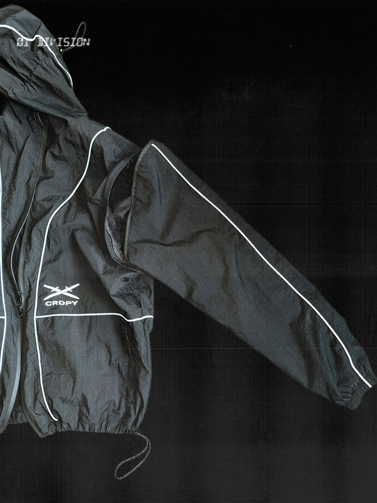 CRD TRACKSUIT ( BLACK ) NYLON